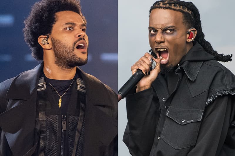 The Weeknd Teases Upcoming Collaboration With Playboi Carti Timeless dancing the flames all red 