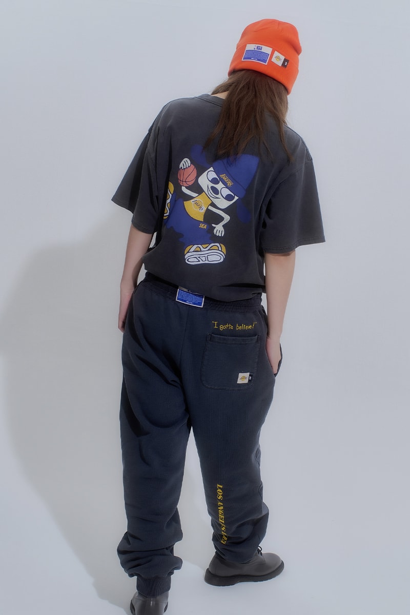 WIND AND SEA x NBA Connect Again for '90s Inspired NBA Collection collaboration parappa the rapper parappa the rapper beat on the court 