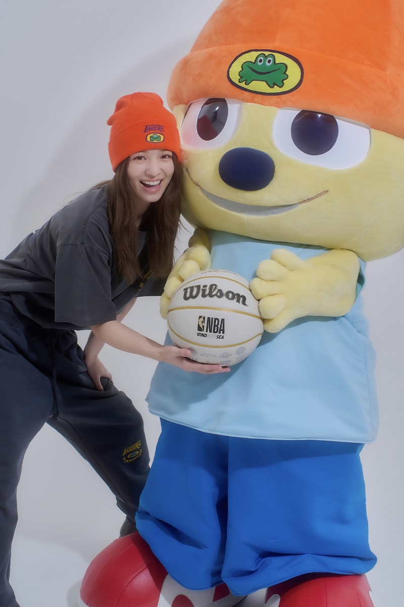 WIND AND SEA x NBA Connect Again for '90s Inspired NBA Collection collaboration parappa the rapper parappa the rapper beat on the court 