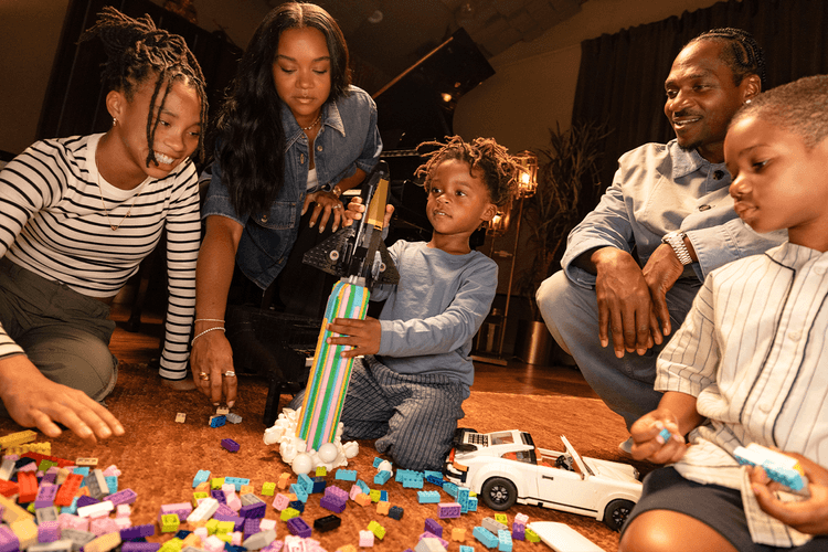 Lauren London, Mookie Betts, and Pusha T's Families Star In The LEGO Group's "Touch of Gold" Initiative