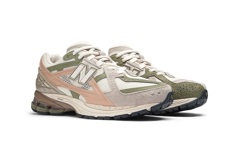 Official Look at the New Balance 1906U "Linen/Dark Olivine" M1906NE Linen Light Grey / Dark Olive flat taupe nb boston shoes dad shoes pink green green muted sophisticated style