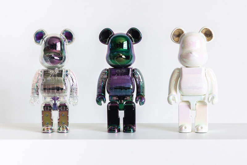 MEDICOM TOY x Rinaro BE@RBRICK AUDIO 400% Portable Bluetooth® Speaker Iridescent Collection Release Info HBX