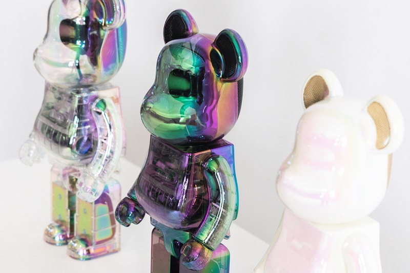 MEDICOM TOY x Rinaro BE@RBRICK AUDIO 400% Portable Bluetooth® Speaker Iridescent Collection Release Info HBX