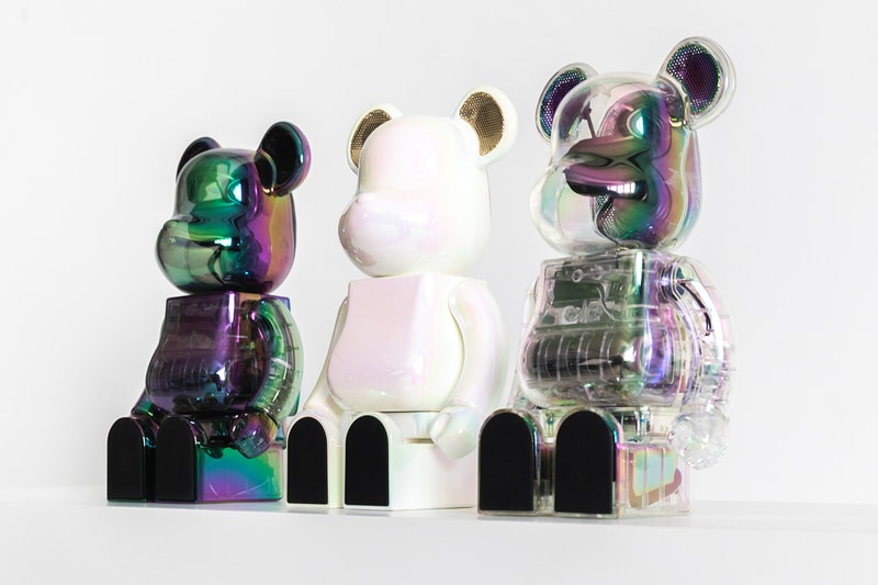 MEDICOM TOY x Rinaro BE@RBRICK AUDIO 400% Portable Bluetooth® Speaker Iridescent Collection Release Info HBX