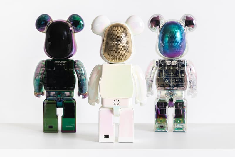 MEDICOM TOY x Rinaro BE@RBRICK AUDIO 400% Portable Bluetooth® Speaker Iridescent Collection Release Info HBX