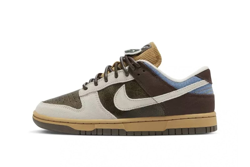 Nike Dunk Low "Love & Peace" HQ3459-212 Release Info suede denim corduroy bronw unique retro swoosh