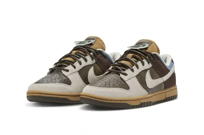 Nike Dunk Low "Love & Peace" HQ3459-212 Release Info suede denim corduroy bronw unique retro swoosh