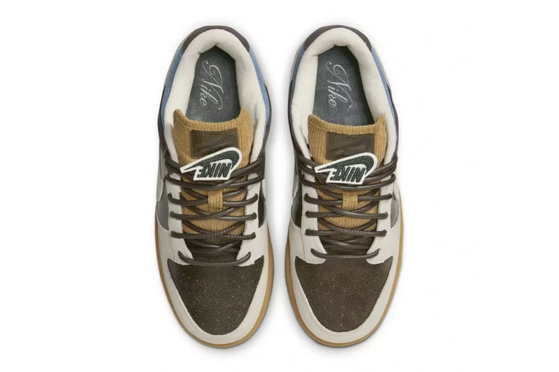 Nike Dunk Low "Love & Peace" HQ3459-212 Release Info suede denim corduroy bronw unique retro swoosh