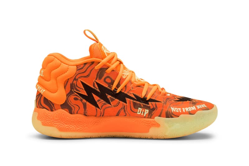 Official Look at the PUMA MB.03 "Halloween" Fluro Orange/PUMA Black 311176-01 Release info october charlotte hornets lamelo ball nba basketball shoes