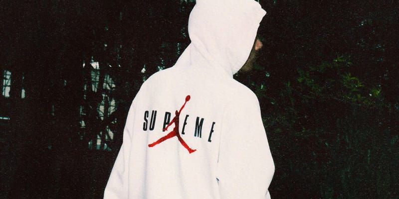 supreme and jordan hoodie
