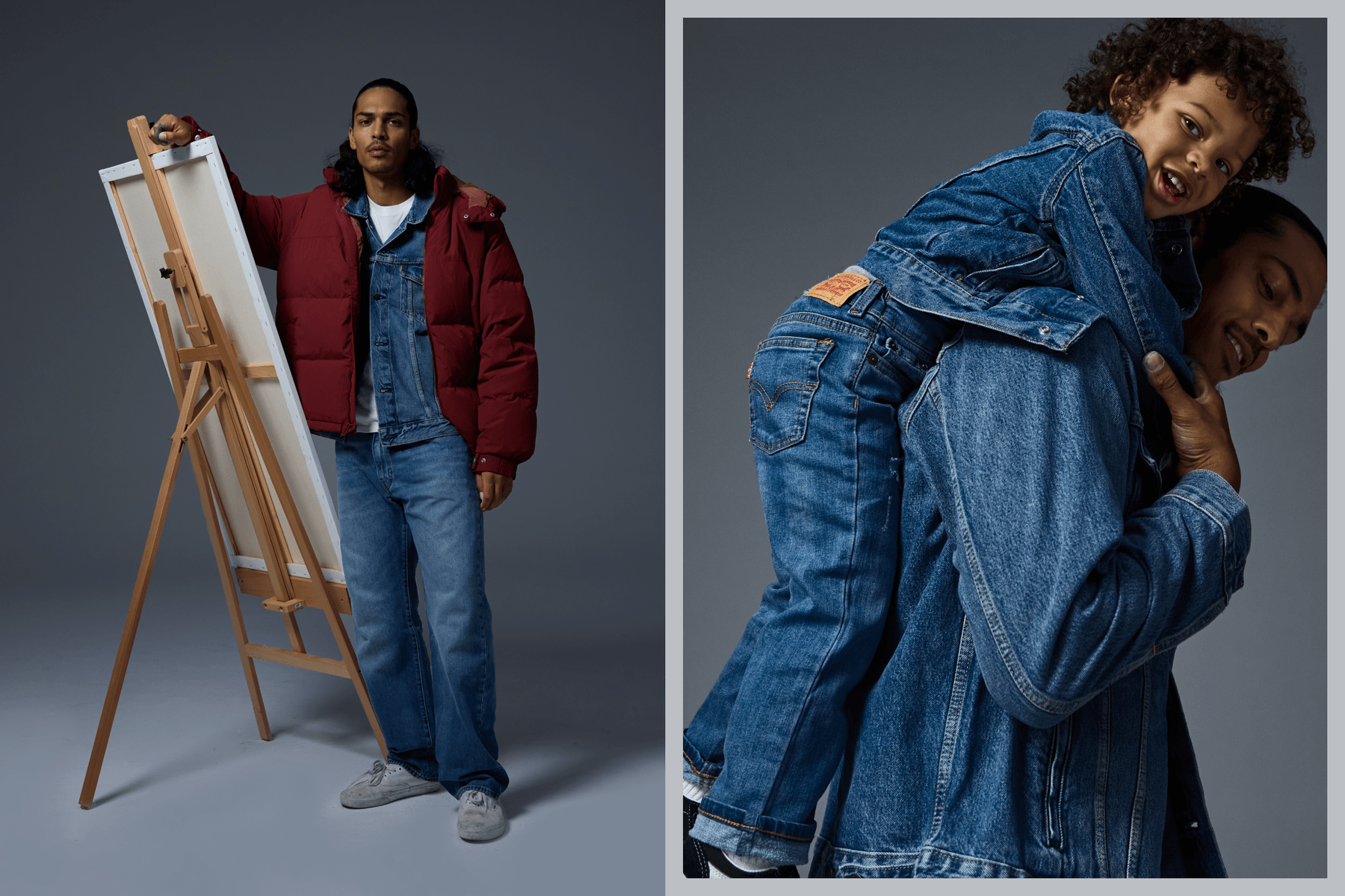 Three Creators Show Off The Levi’s® 555™ Relaxed Straight Fit Jeans Their Way, Styling Two Looks