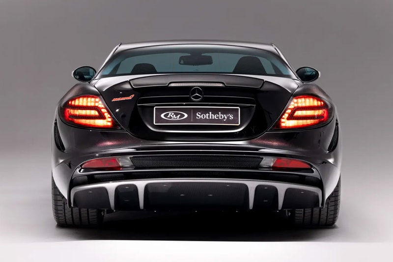 Fire Black Mercedes Benz SLR McLaren Edition RM Sothebys Auction Info