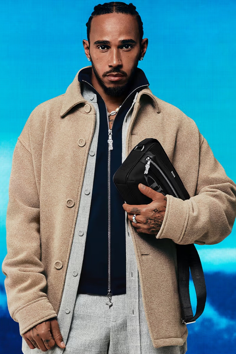 Dior Reveals First Campaign With Lewis Hamilton menswear kim jones studio lvmh paris fashion week f1 mercedes ferrari 