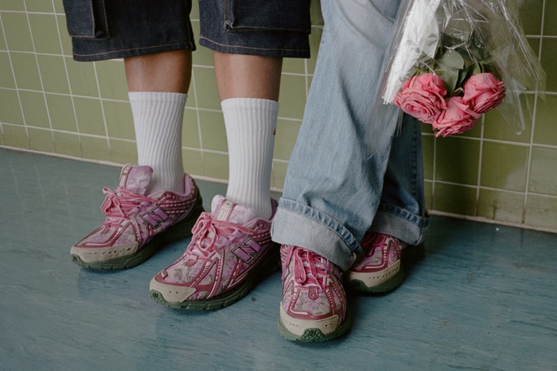 First Look at Inaugural Jack Harlow X New Balance 1906R Collaboration 2024 release date nb 550 green magenta pink floral velvet lacesdetails dynamic 