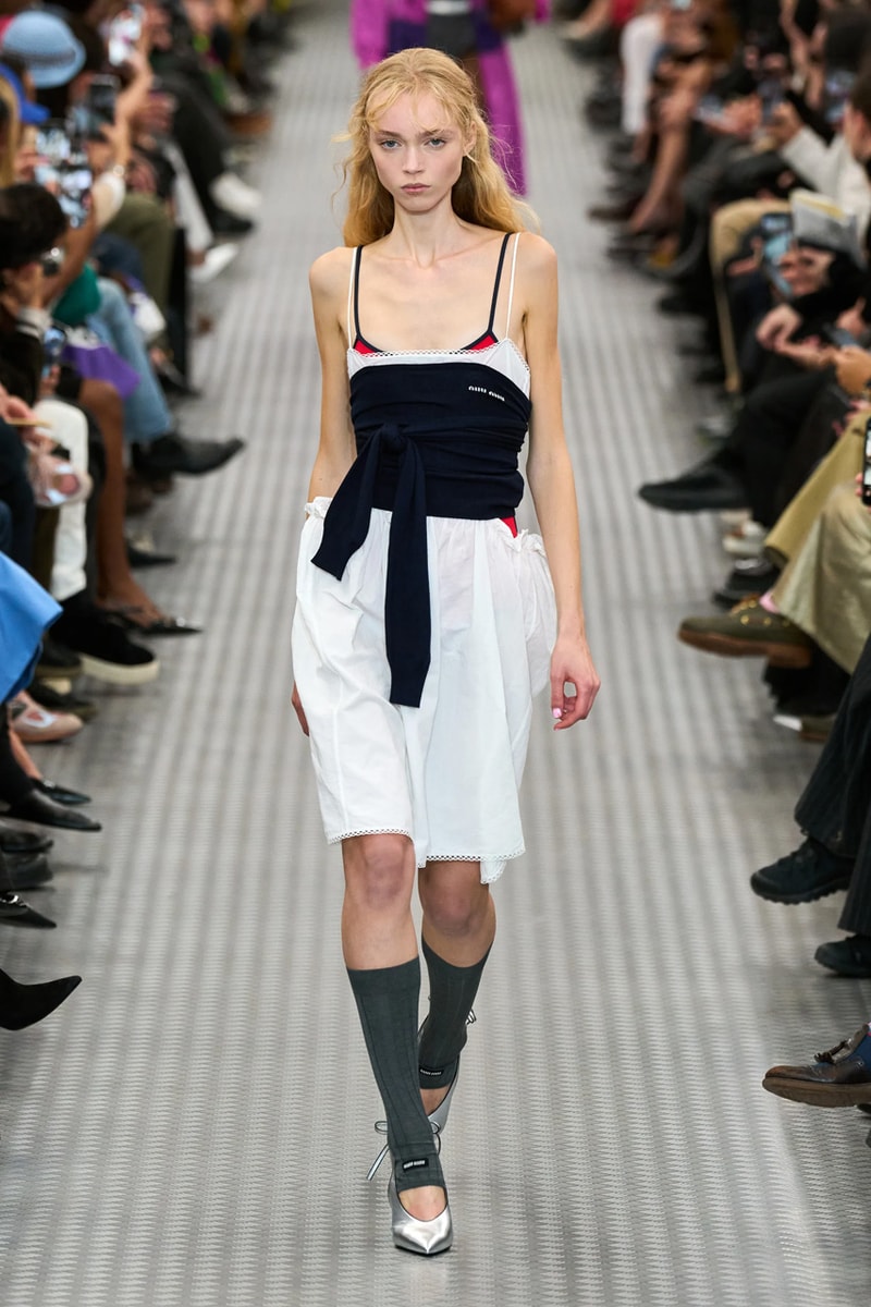miu miu ss25 spring summer 2025 fashion show Cara Delevingne willem dafoe photos review info