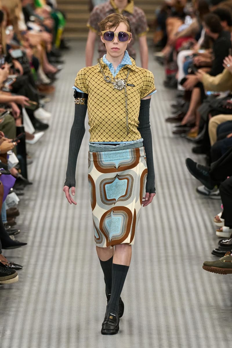 miu miu ss25 spring summer 2025 fashion show Cara Delevingne willem dafoe photos review info