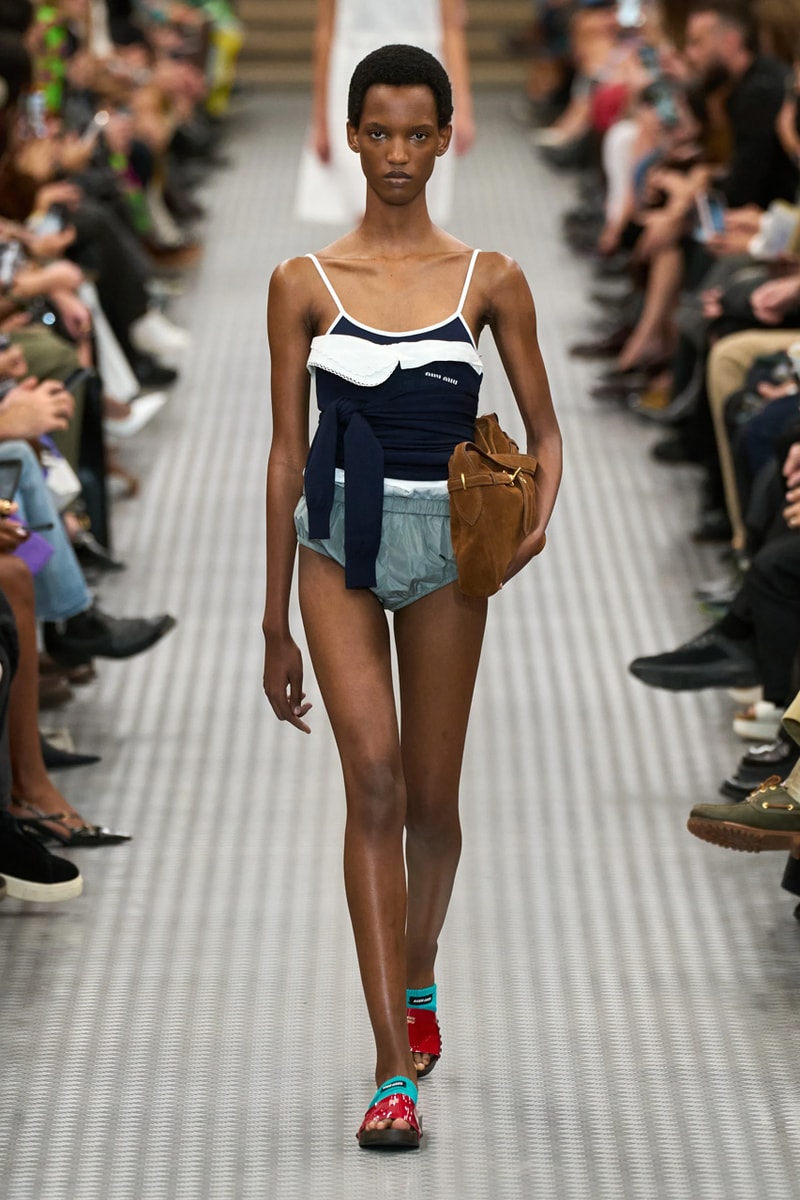 miu miu ss25 spring summer 2025 fashion show Cara Delevingne willem dafoe photos review info