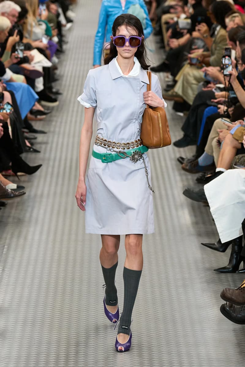 miu miu ss25 spring summer 2025 fashion show Cara Delevingne willem dafoe photos review info