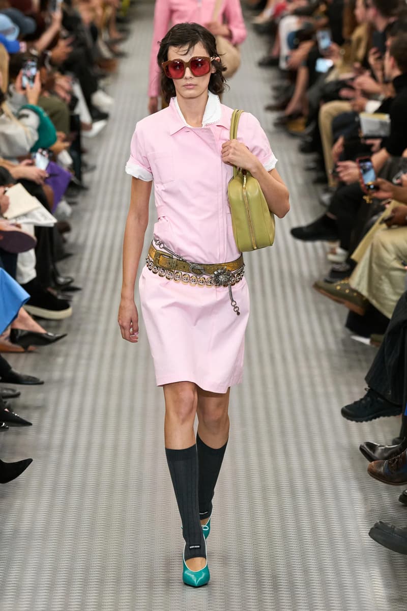 miu miu ss25 spring summer 2025 fashion show Cara Delevingne willem dafoe photos review info