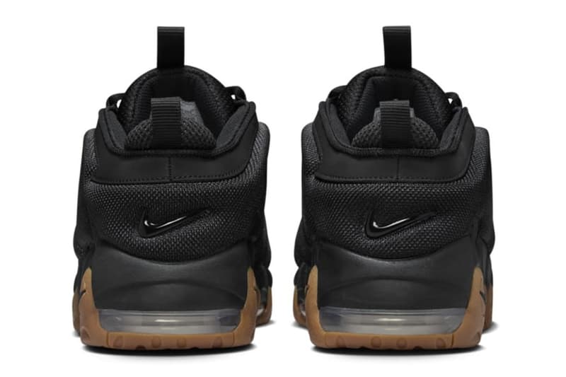  Nike Air More Uptempo Low "Black/Gum" FZ3055-003 holiday 2024 release retro bubble air lettering 