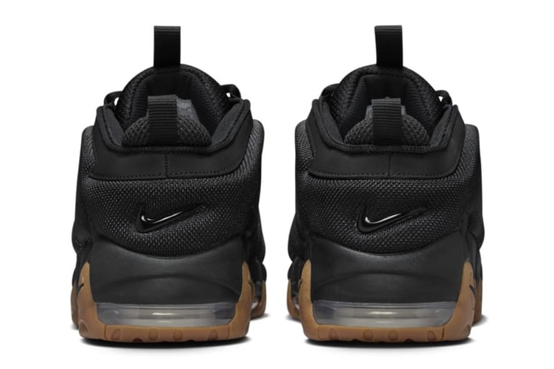  Nike Air More Uptempo Low "Black/Gum" FZ3055-003 holiday 2024 release retro bubble air lettering 