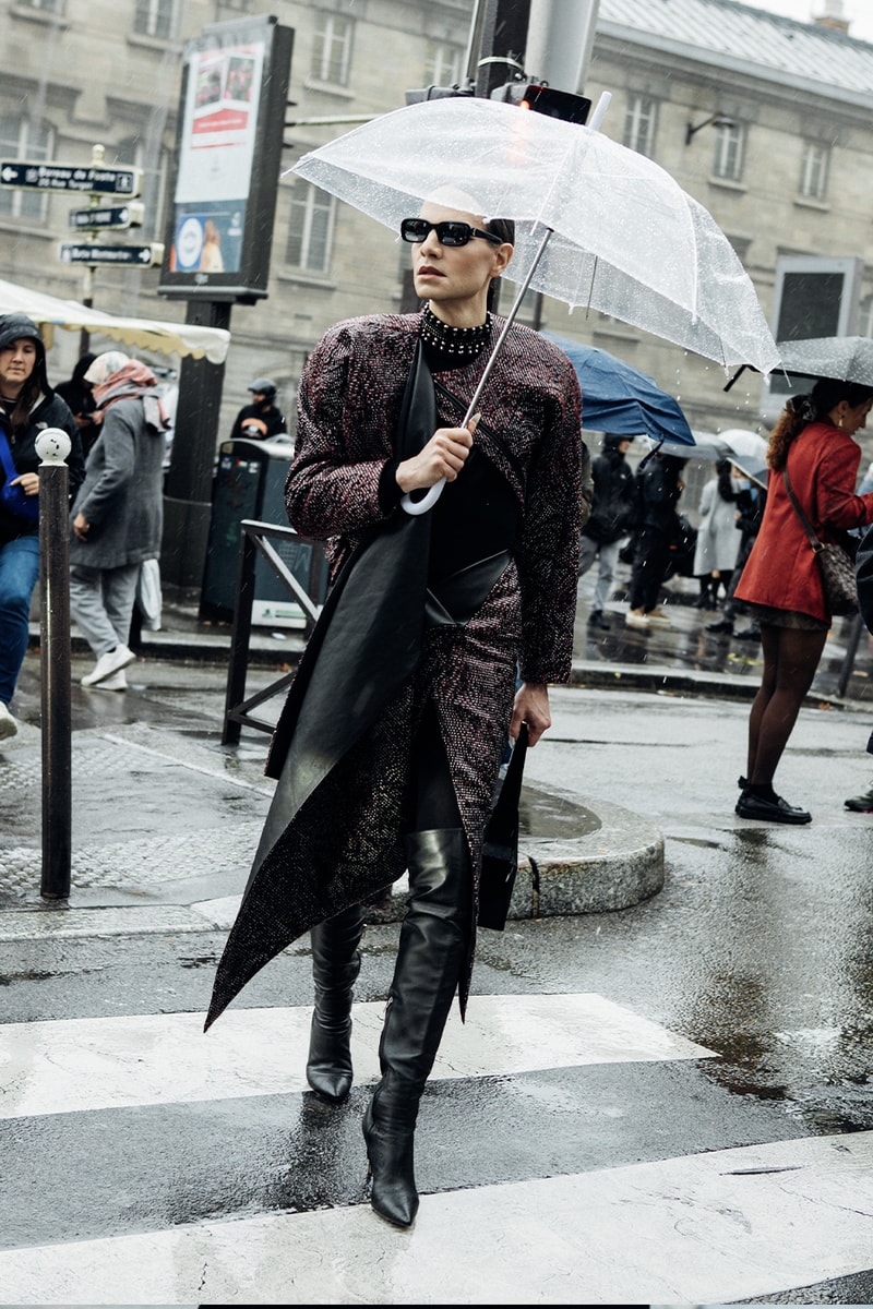 Paris Fashion Week SS25 Street Style louis vuitton chanel miu miu balenciaga vetements valentino dries van noten coperni kendall jenner gigi hadid romeo beckham mcqueen yohji yamamoto