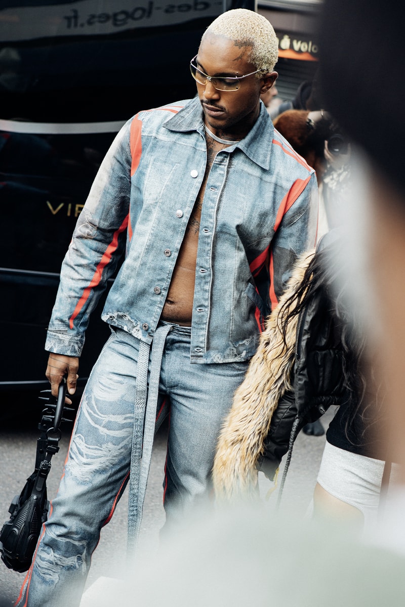 Paris Fashion Week SS25 Street Style louis vuitton chanel miu miu balenciaga vetements valentino dries van noten coperni kendall jenner gigi hadid romeo beckham mcqueen yohji yamamoto