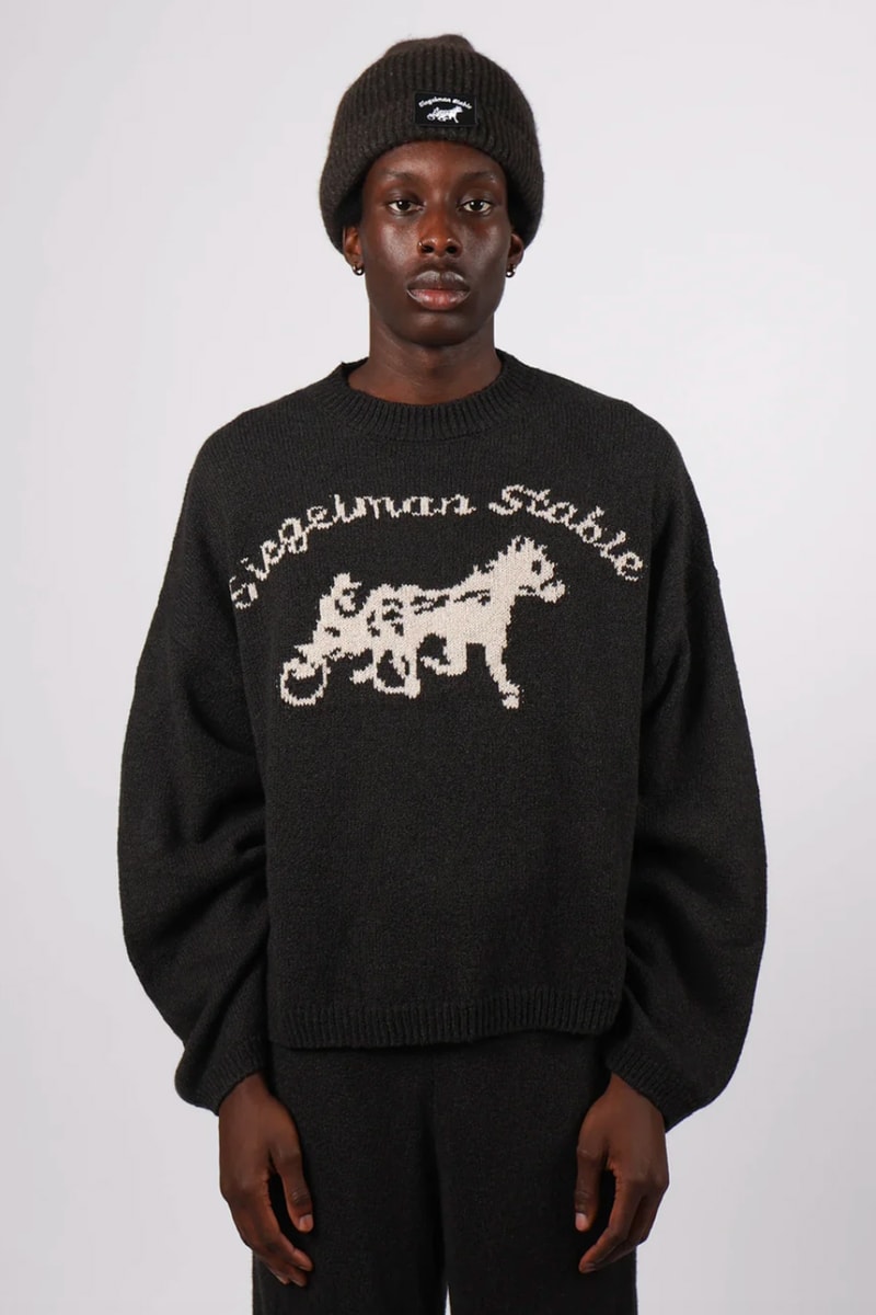 Siegelman Stable Serves Up Knitwear for Second FW24 Drop lookbook collection release info clothing fashion hat pants loungewear graphic t shirt hoodie wool jacket knit unisex color price racing horse robbie max