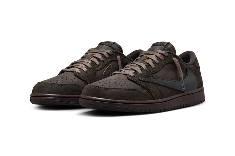 Travis Scott X Air Jordan 1 Low OG SP "Velvet Brown" Has Been Confirmed release spring 2025 next year cactus jack brown shoes lowtops swoosh mockups DM7866-202