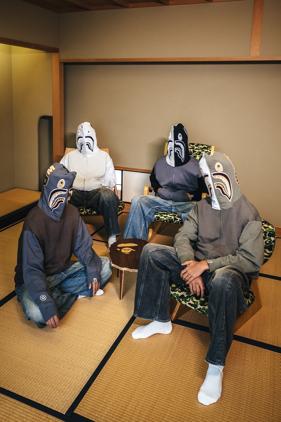 BAPE SHARK STA sneaker Country Core Packs Release Info 20th anniversary SHARK FULL ZIP HOODIE