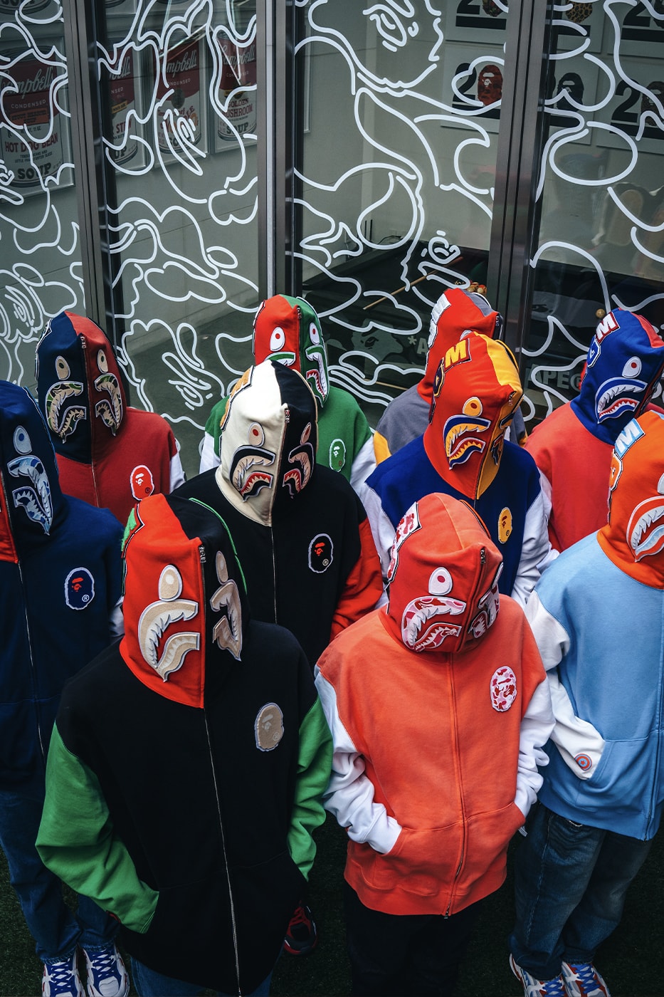 BAPE SHARK STA sneaker Country Core Packs Release Info 20th anniversary SHARK FULL ZIP HOODIE