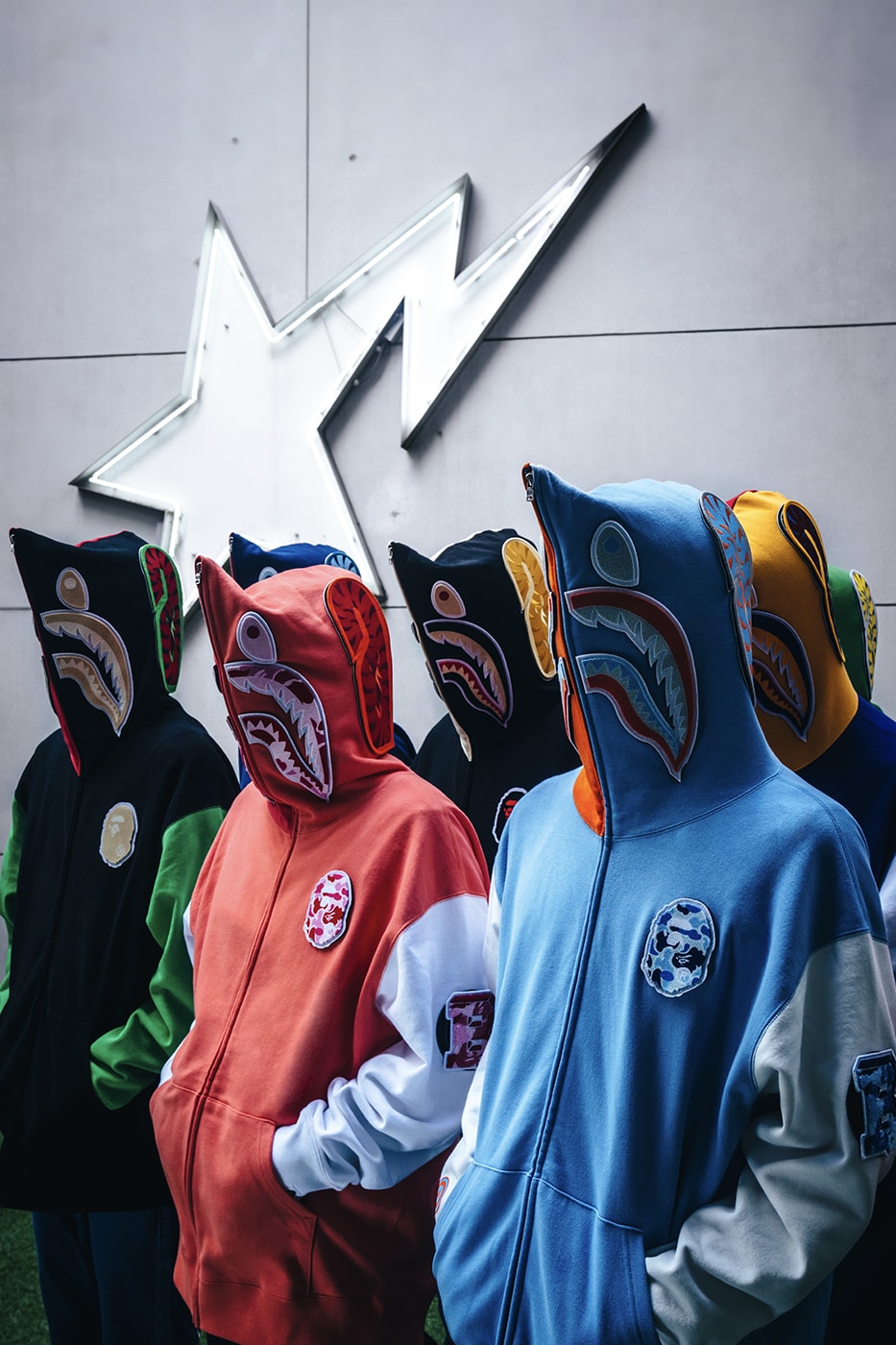 BAPE SHARK STA sneaker Country Core Packs Release Info 20th anniversary SHARK FULL ZIP HOODIE