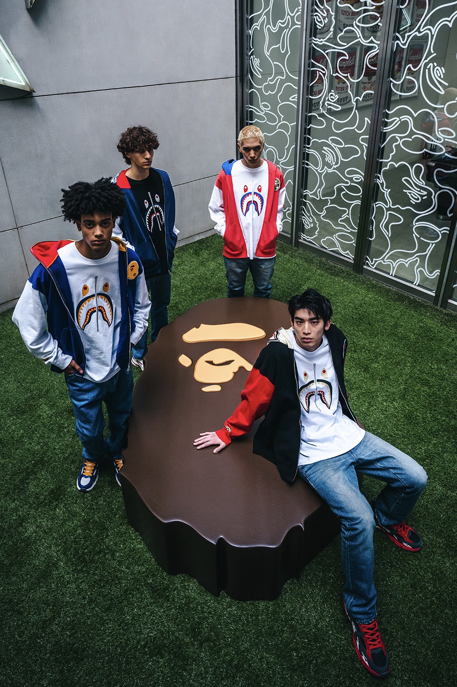BAPE SHARK STA sneaker Country Core Packs Release Info 20th anniversary SHARK FULL ZIP HOODIE