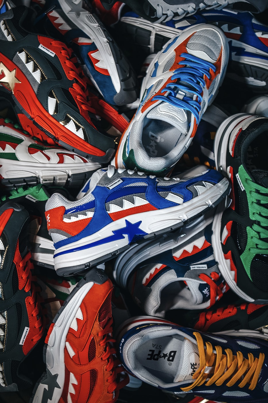 BAPE SHARK STA sneaker Country Core Packs Release Info 20th anniversary SHARK FULL ZIP HOODIE