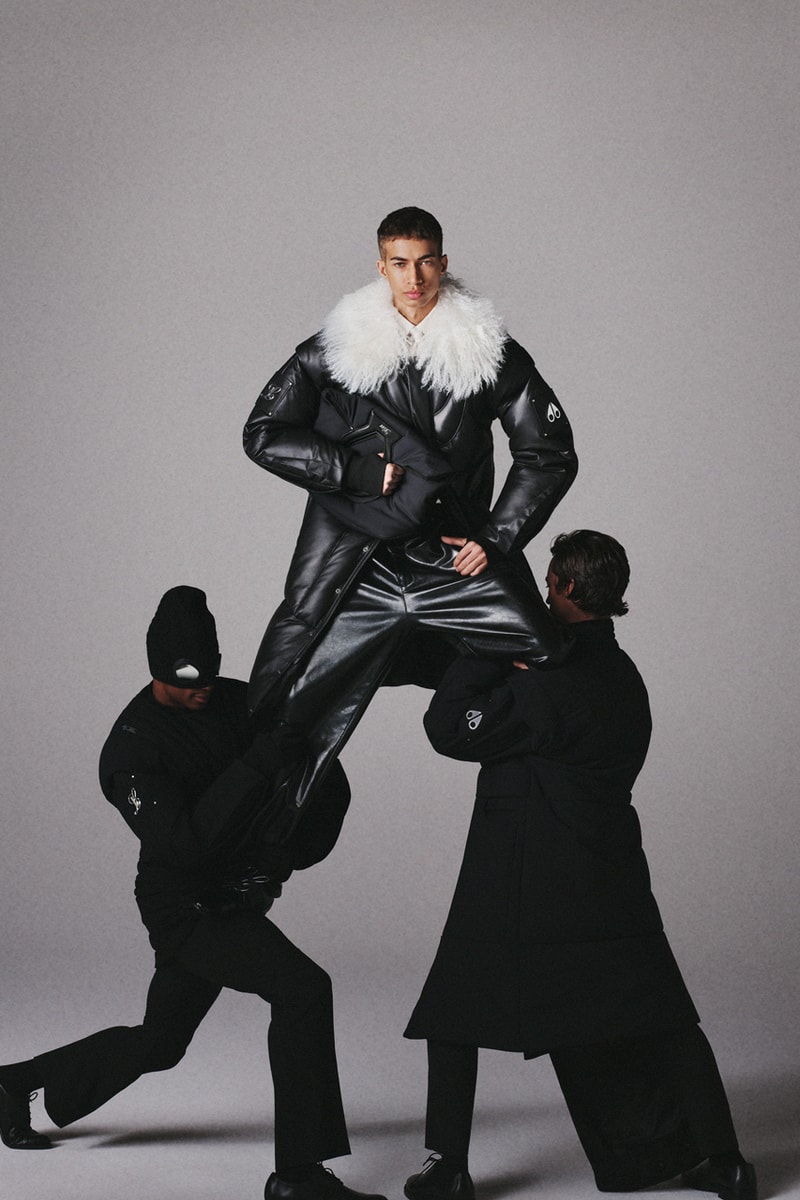 LUAR x Moose Knuckles Is Here at Last debut collab fashion week runway raul lopez puffer fall winter 2024 deceptionista brooke tote sheepskin mongolian puffer bomber cocoon parka down jacketing fur leather jacket bomber hat knit price website store new york city canada