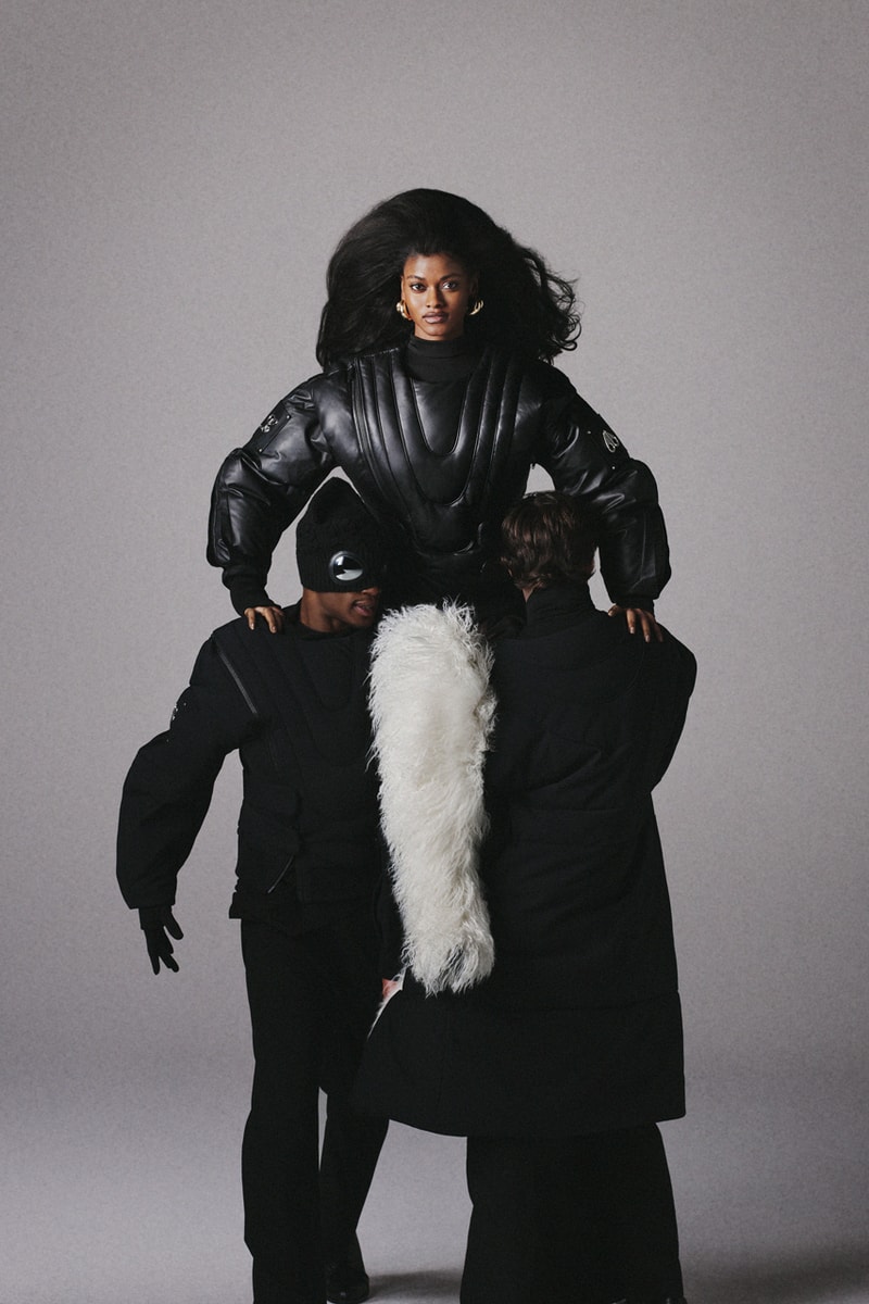 LUAR x Moose Knuckles Is Here at Last debut collab fashion week runway raul lopez puffer fall winter 2024 deceptionista brooke tote sheepskin mongolian puffer bomber cocoon parka down jacketing fur leather jacket bomber hat knit price website store new york city canada