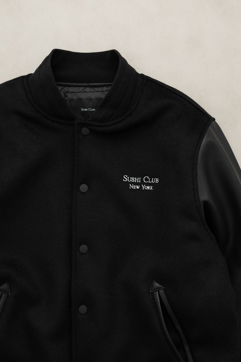 New York Sushi Club Reveals Apparel Capsule Chris Stamp and Nobu Matsuhisa af1 air force 1 nyc restaurant anniversary perrotin gallery 