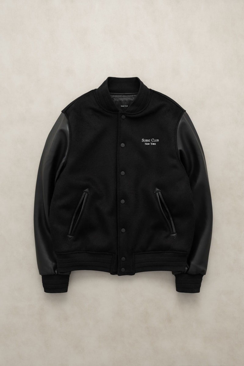 New York Sushi Club Reveals Apparel Capsule Chris Stamp and Nobu Matsuhisa af1 air force 1 nyc restaurant anniversary perrotin gallery 