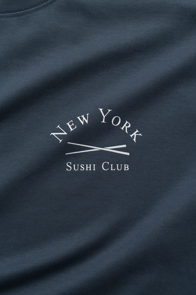 New York Sushi Club Reveals Apparel Capsule Chris Stamp and Nobu Matsuhisa af1 air force 1 nyc restaurant anniversary perrotin gallery 