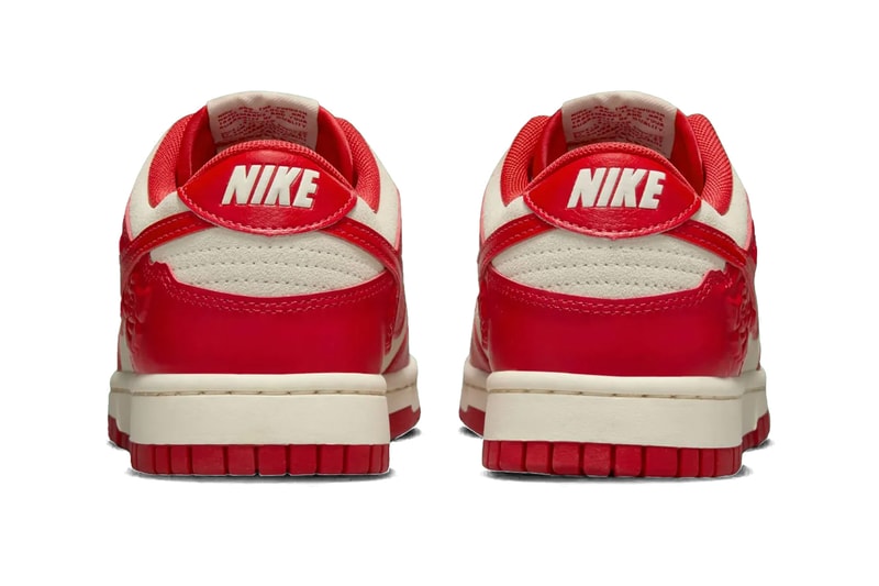 Nike Dunk Low "Roses" Surface for Valentine's Day embossed red roses swoosh low tops