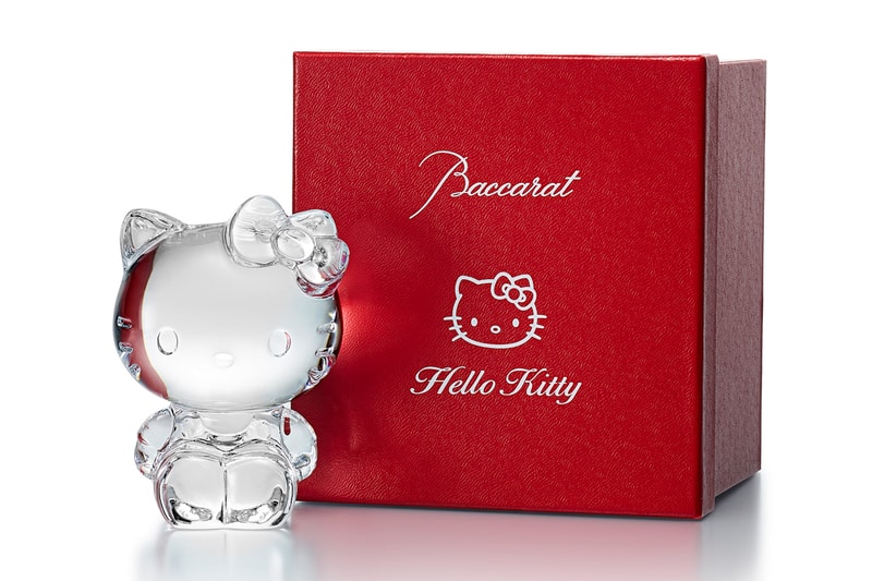 Baccarat Drops Hello Kitty Crystal Figurine Figurine in Honor of Her 50th Anniversary sanrio cat mimmy japanese london uk character