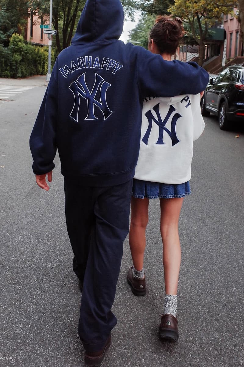 Madhappy Teams Up with the New York Yankees on Cobranded Capsule mlb camo drop release info 47 brand hat playoffs mets nyc stadium store