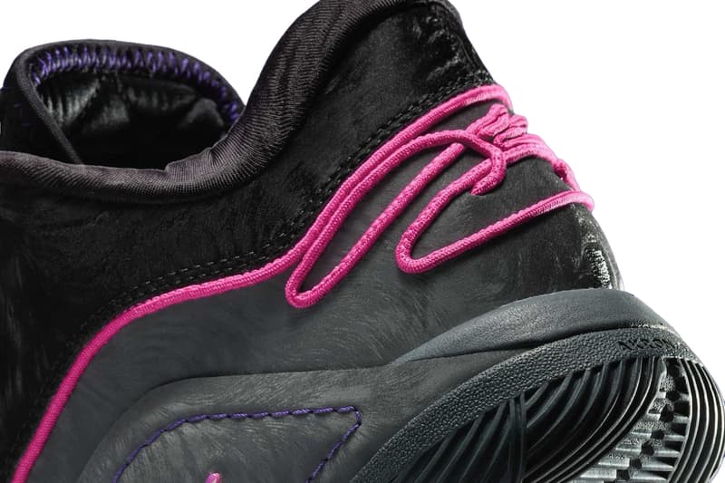 LeBron James Gives First Look at the Nike LeBron 22 "Blacklight" Black/Laser Fuchsia-Dark Grey-Field Purple-Guava Ice