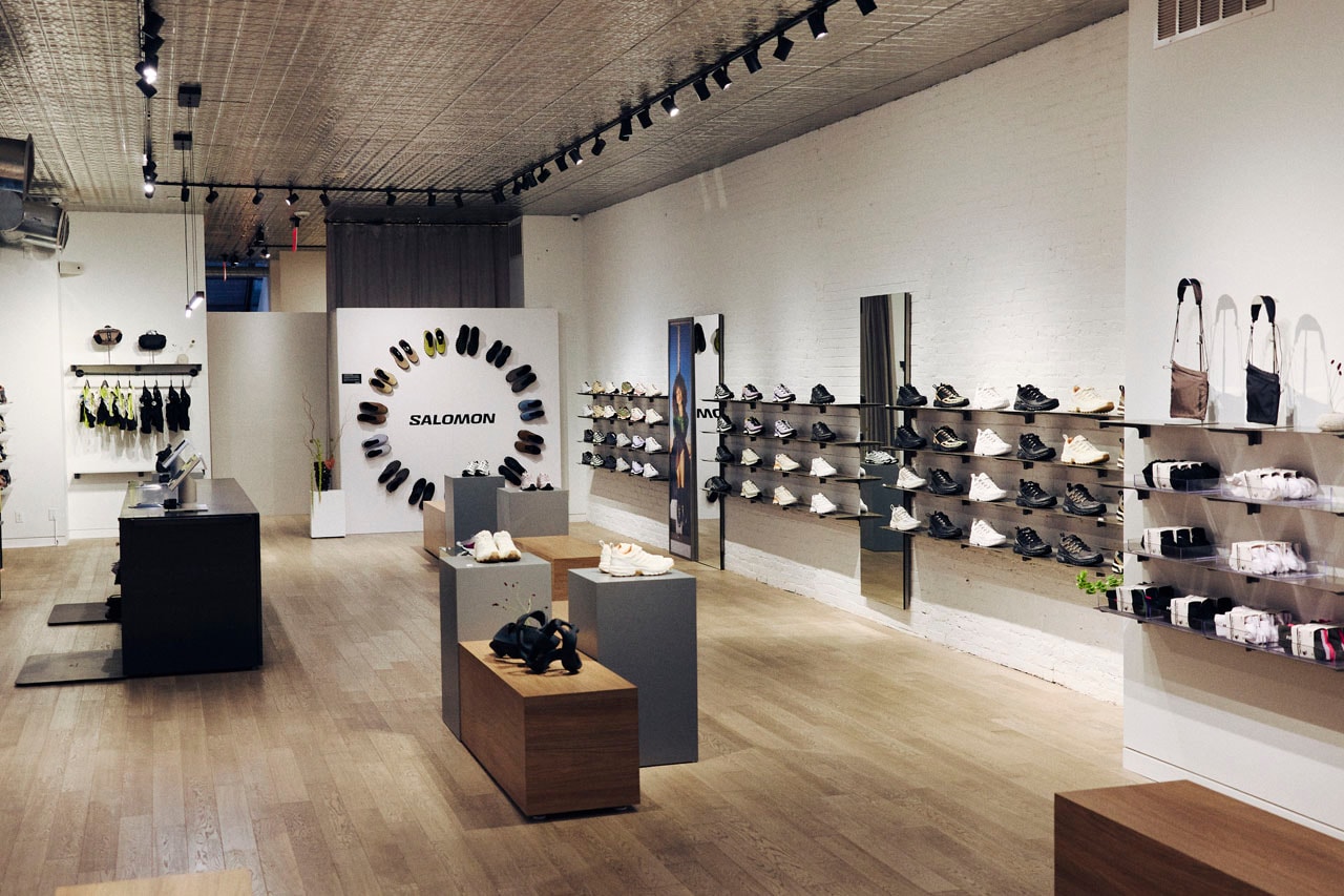 Salomon Sets Up Shop in Soho manhattan north america pop up shop location hours address spring street footwear snowclog acs speedcross xt-6 sneakers