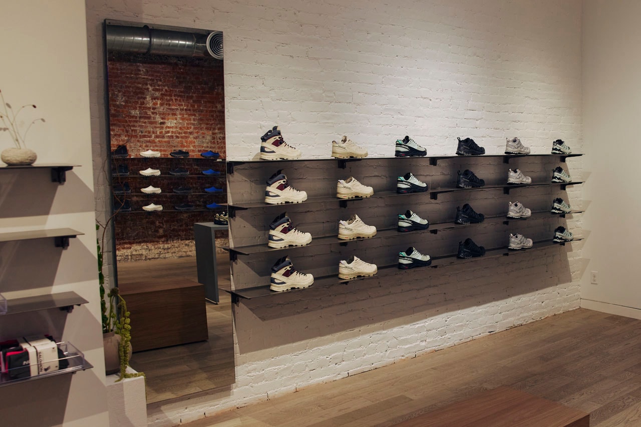 Salomon Sets Up Shop in Soho manhattan north america pop up shop location hours address spring street footwear snowclog acs speedcross xt-6 sneakers