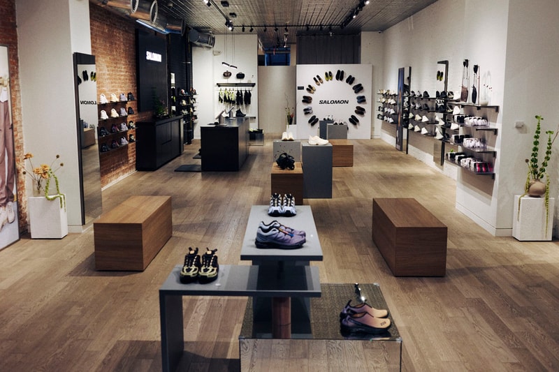 Salomon Sets Up Shop in Soho manhattan north america pop up shop location hours address spring street footwear snowclog acs speedcross xt-6 sneakers 