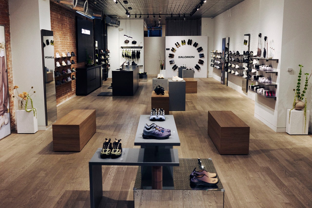 Salomon Sets Up Shop in Soho manhattan north america pop up shop location hours address spring street footwear snowclog acs speedcross xt-6 sneakers