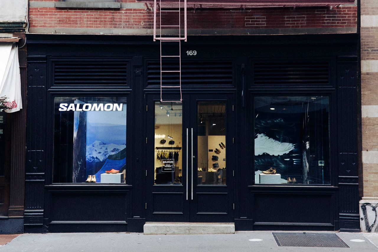 Salomon Sets Up Shop in Soho manhattan north america pop up shop location hours address spring street footwear snowclog acs speedcross xt-6 sneakers