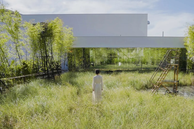 teamLab 'Field of Wind, Rain and Sun’ Exhibition Higashiosaka Info  “Enso of the Sun" 'A Cafe in the Field of the Can Can Factory'