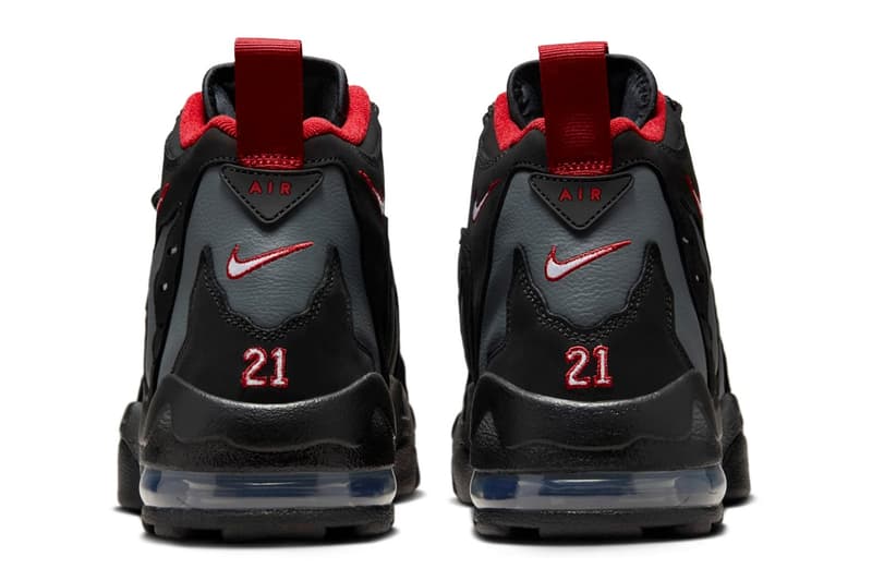 Official Look at the Nike Air DT Max '96 "Falcons" HQ3620-010 deion sanders nfl career coach prime Black/White-Team Anthracite-Metallic Silver-Fire Red